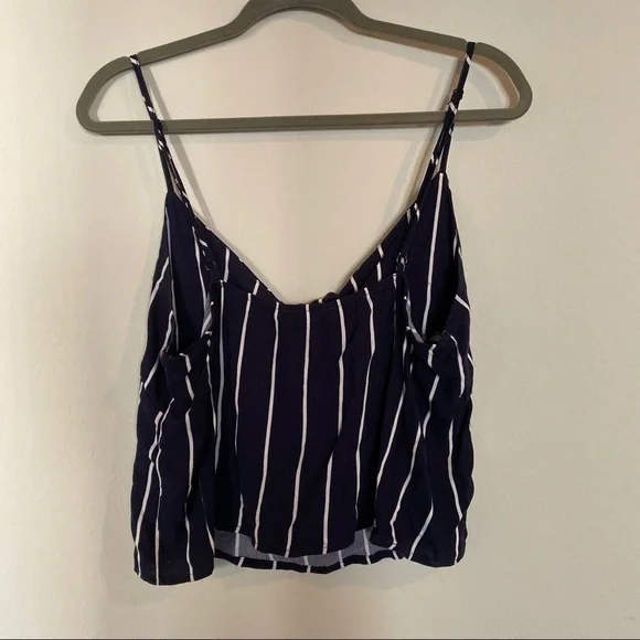 Pacsun | Kendall & Kyle Blue and White Striped Cami Tank Top Size M - Picture 3 of 4